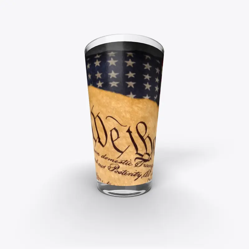 We The People Pint Glass