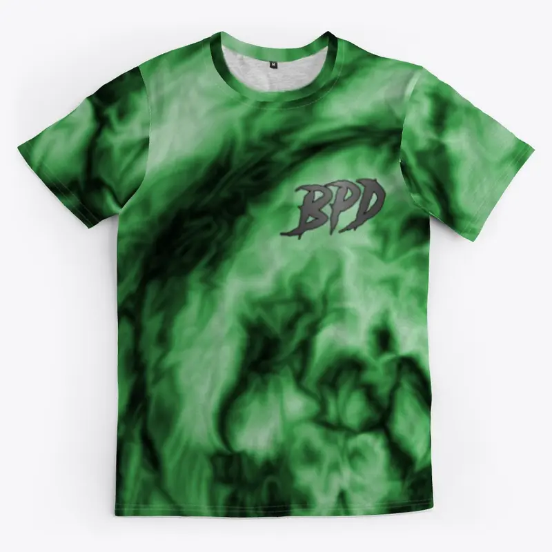 Green Tie Dye w/ Flag